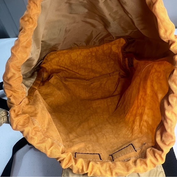 Kipling When Mini Backpack DBL Yellow Orange NWT Cinch School Travel Academia - Picture 7 of 7